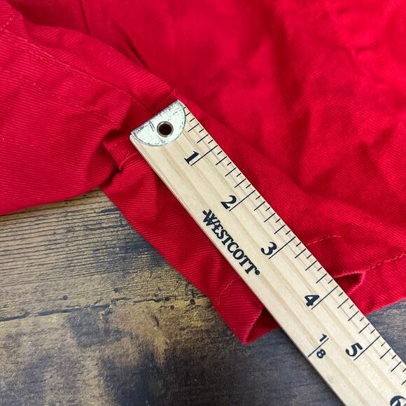 Vintage Halbro shorts men’s size 38 red rugby pockets drawstring 4" inseam - Picture 7 of 8